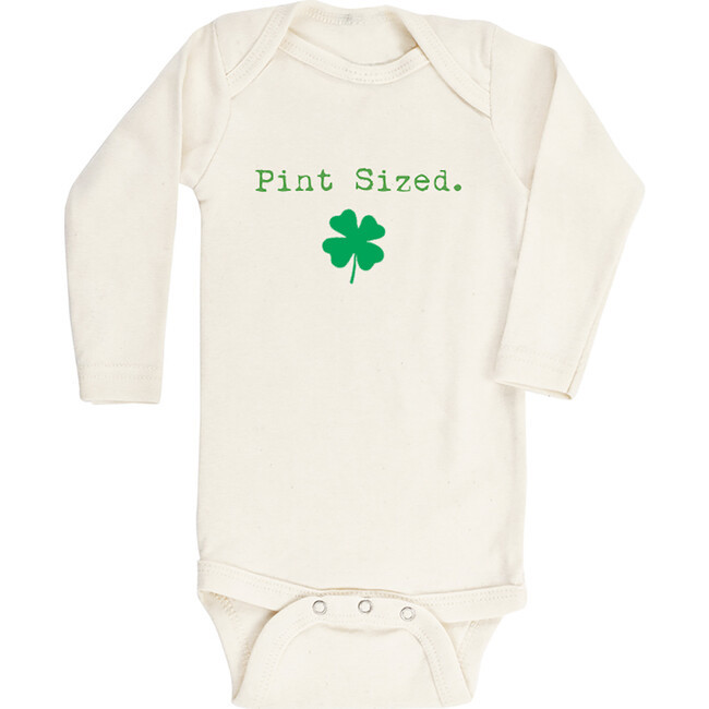 Tenth and Pine | Pint Sized Long Sleeve Onesie, (Green, Size 12-18M) | Maisonette | Maisonette