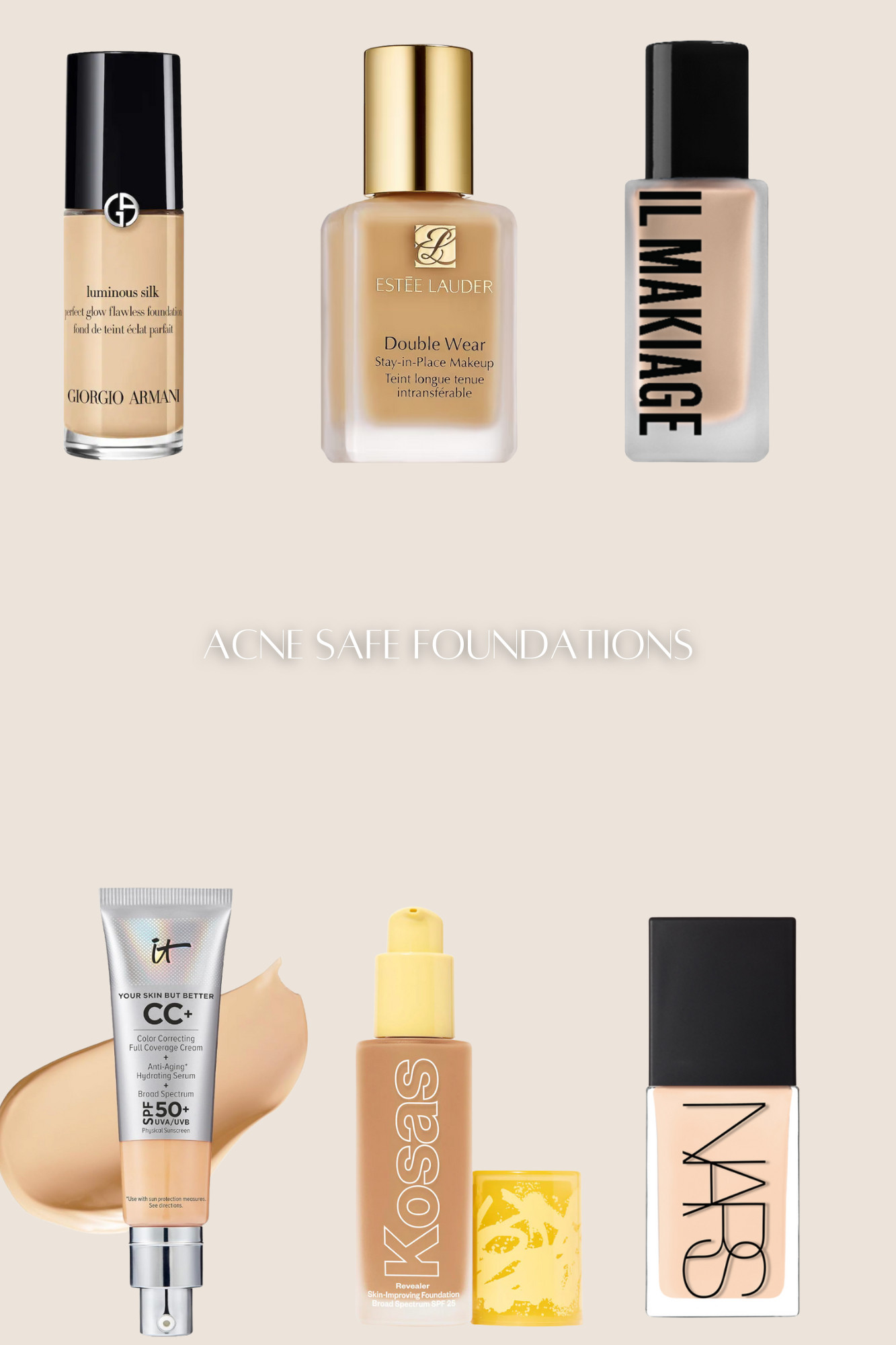 Acne Safe makeup the series: Medium/Full coverage foundation. 

 

#LTKBeauty #LTKGiftGuide