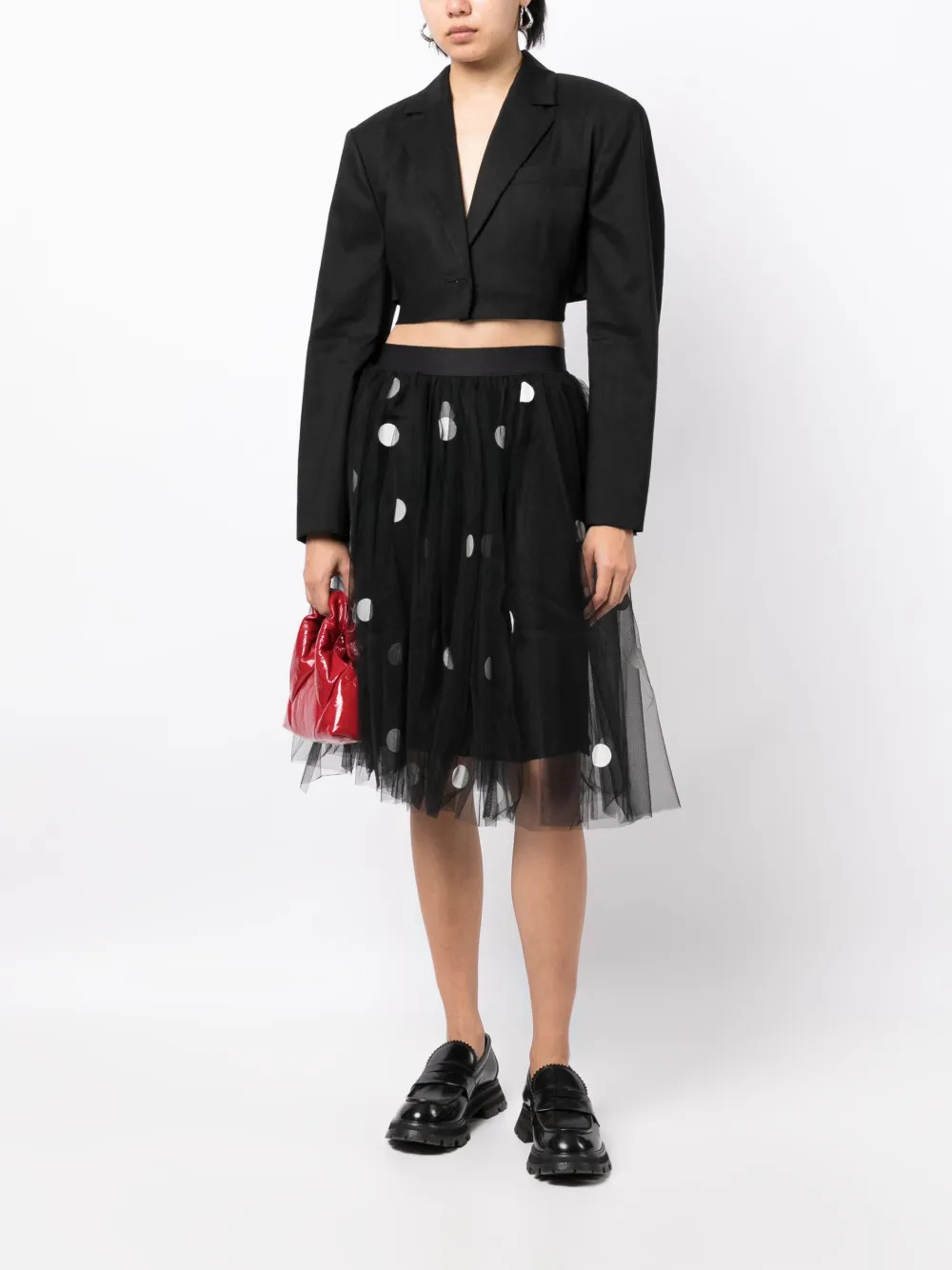 JNBY polka-dot A-line Skirt - Farfetch | Farfetch Global
