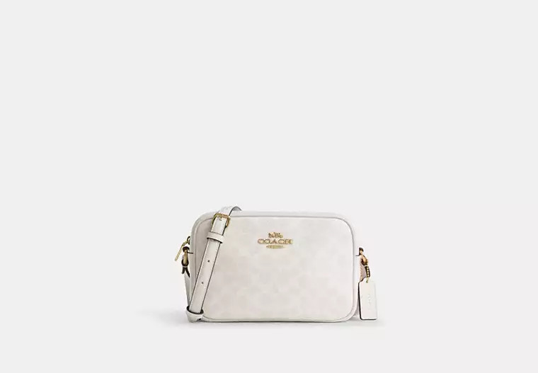 Coach Outlet Jamie Camera Bag In Signature Canvas - White, Size: Medium | Coach Outlet US