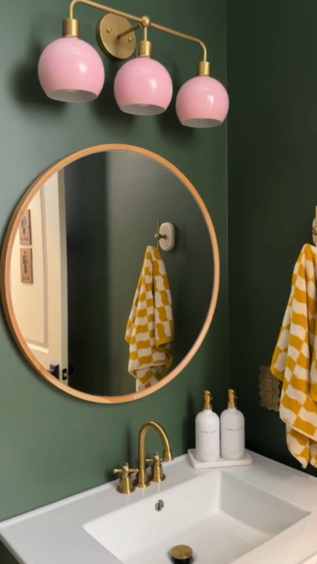 Our powder room is finally done! I’ve linked what I can for you. The men and women plaques on the door are antiques that I found at an antique barn years ago. Several of the art pieces are from independent artists and are no longer available. The paint color on the wall is Vogue Green by Sherwin-Williams.

#LTKFindsUnder50 #LTKHome #LTKFindsUnder100