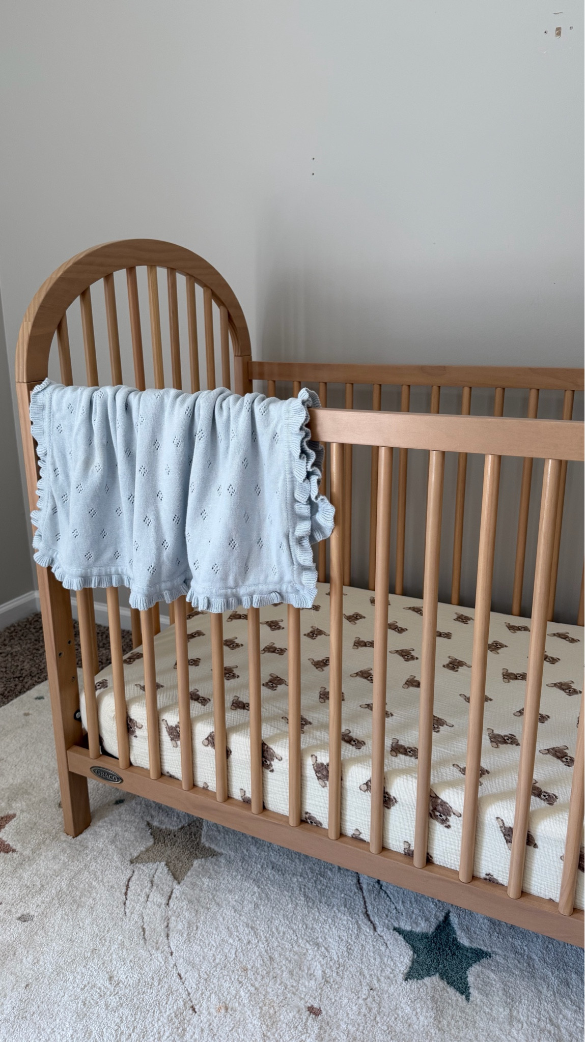 Our babies crib 🤍 we’ve had it for one year now and it’s such amazing quality for the price!! Also these sheets are 100% organic cotton and the bears are just so cute 🧸

#LTKBaby #LTKBump #LTKmomlife