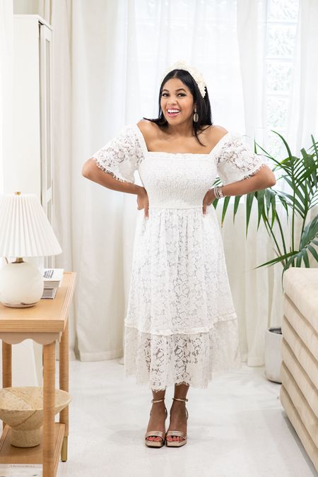 A white dress is a closet must have, with grad season right around the corner!🤍

Graduation dress. White dress. Spring dress. White lace dress.

#LTKSeasonal #LTKstyletip