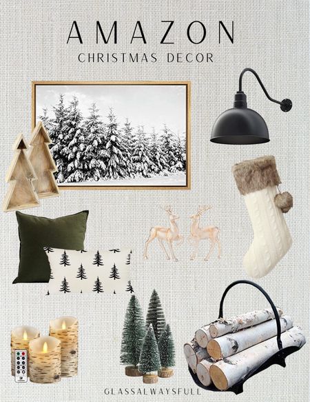 Amazon Christmas decor, Amazon stocking, Christmas pillows, neutral Christmas decor, Christmas decorations. Callie Glass 

#LTKSeasonal #LTKhome #LTKHoliday