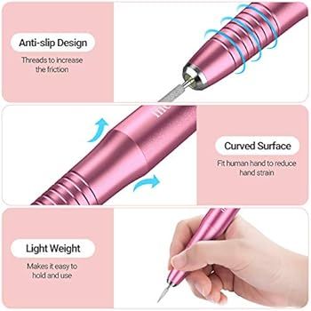 MelodySusie Electric Nail Drill Kit, Portable Electric Nail File Set for Acrylic Gel Nails, Profe... | Amazon (US)