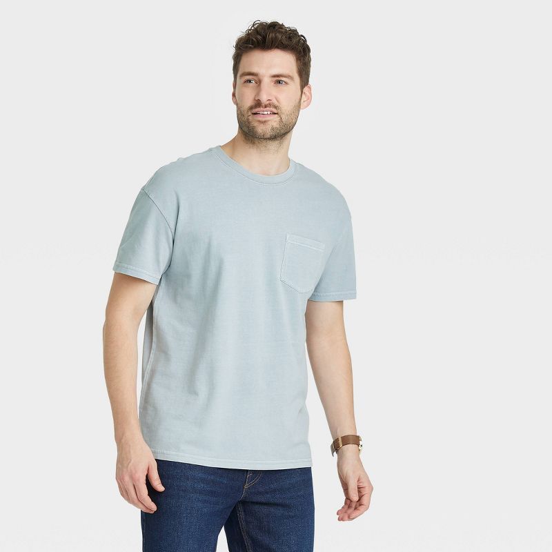 Men's Relaxed Fit Short Sleeve Garment Dyed T-Shirt - Goodfellow & Co™ | Target