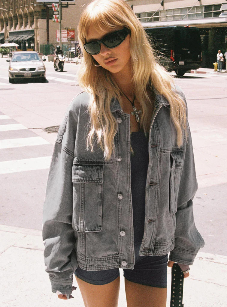 Kier Oversized Denim Jacket | Princess Polly US