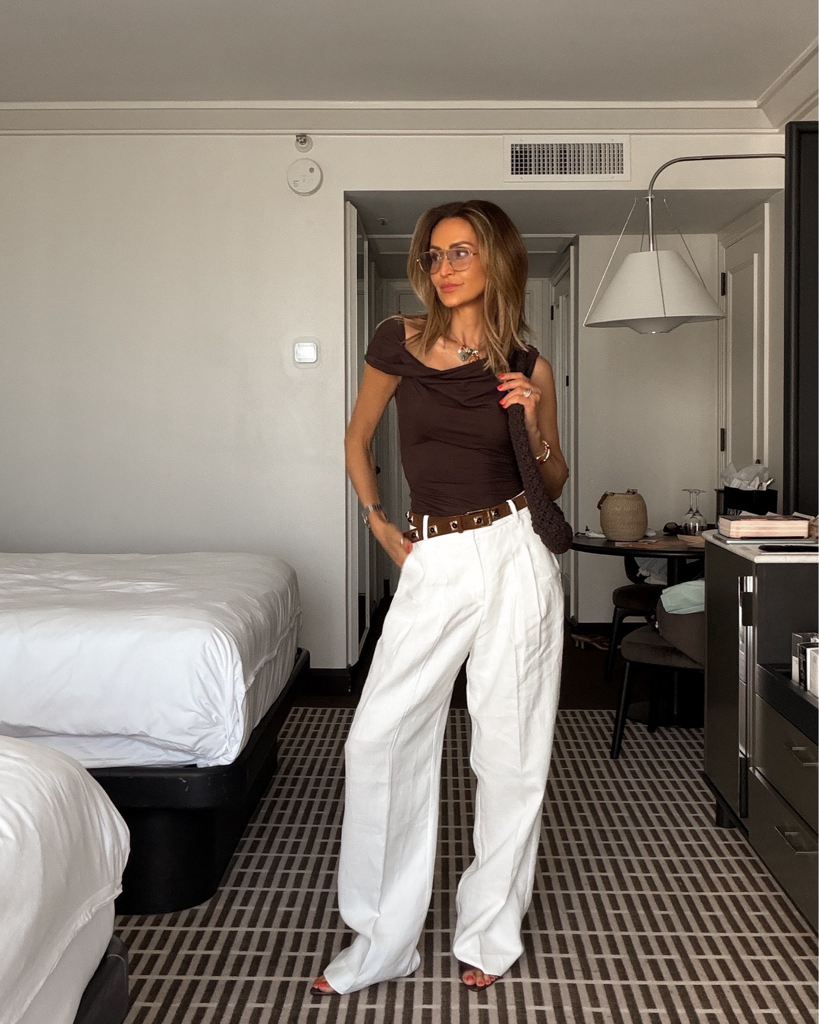 What I planed to wear to the frame party! These trousers are amazing size 2, they’re long!

#LTKgrwm #LTKootd #LTKSeasonal