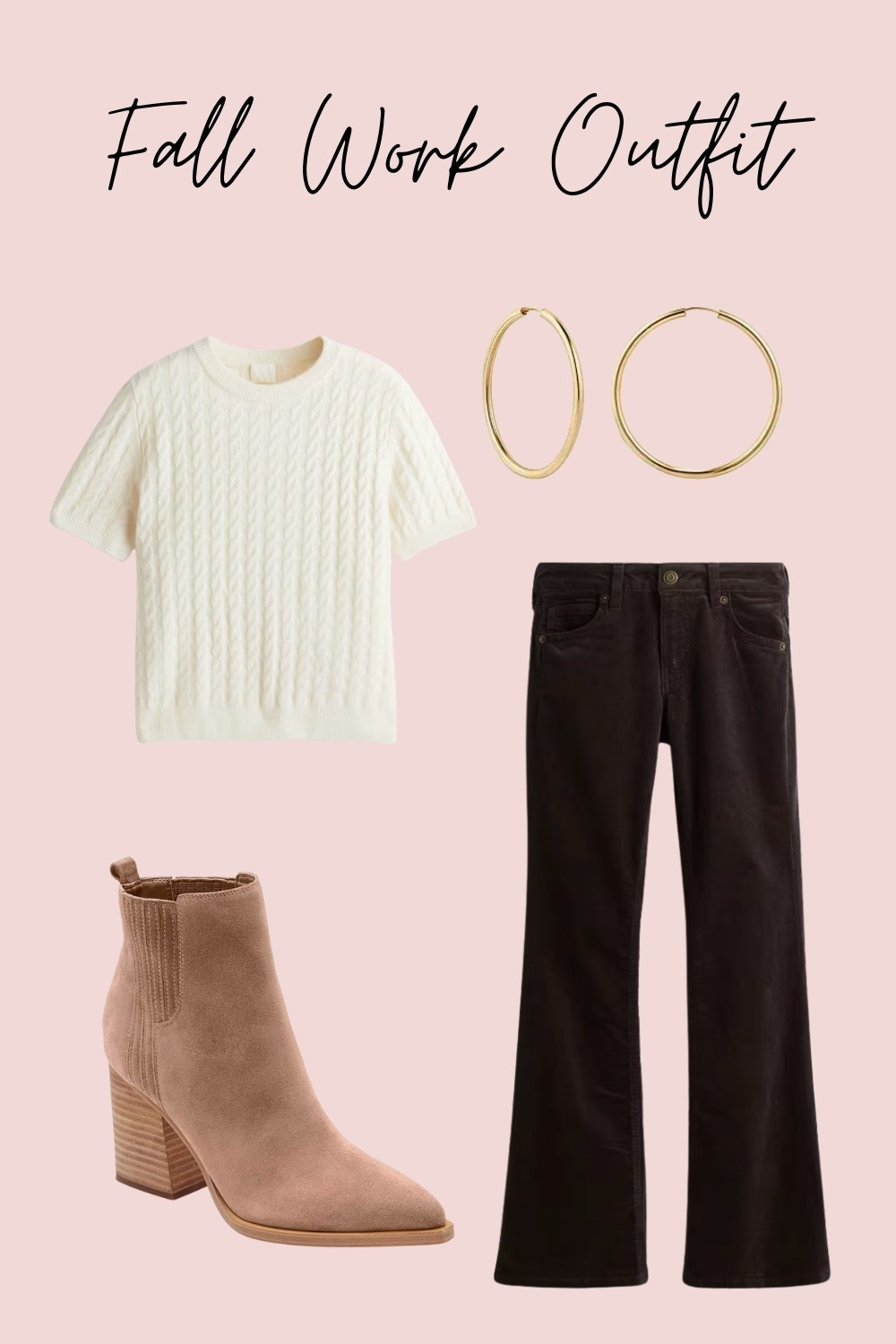 Fall wear. Fall Fashion. Fall Fashion. Fashion. Fall Outfit. Boots. Sweater. Slacks. Work outfit. Booties. Ankle boots. Accessories. Earrings. Chain. 

#LTKSeasonal #LTKStyleTip #LTKWorkwear