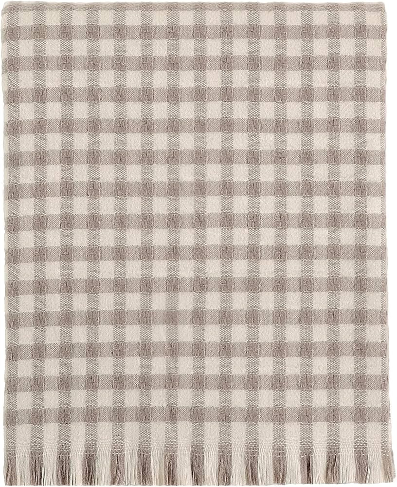 CREVENT Farmhouse Boho Knitted Throw Blanket for Couch Sofa Chair Bed Home Decoration, Soft Warm ... | Amazon (US)