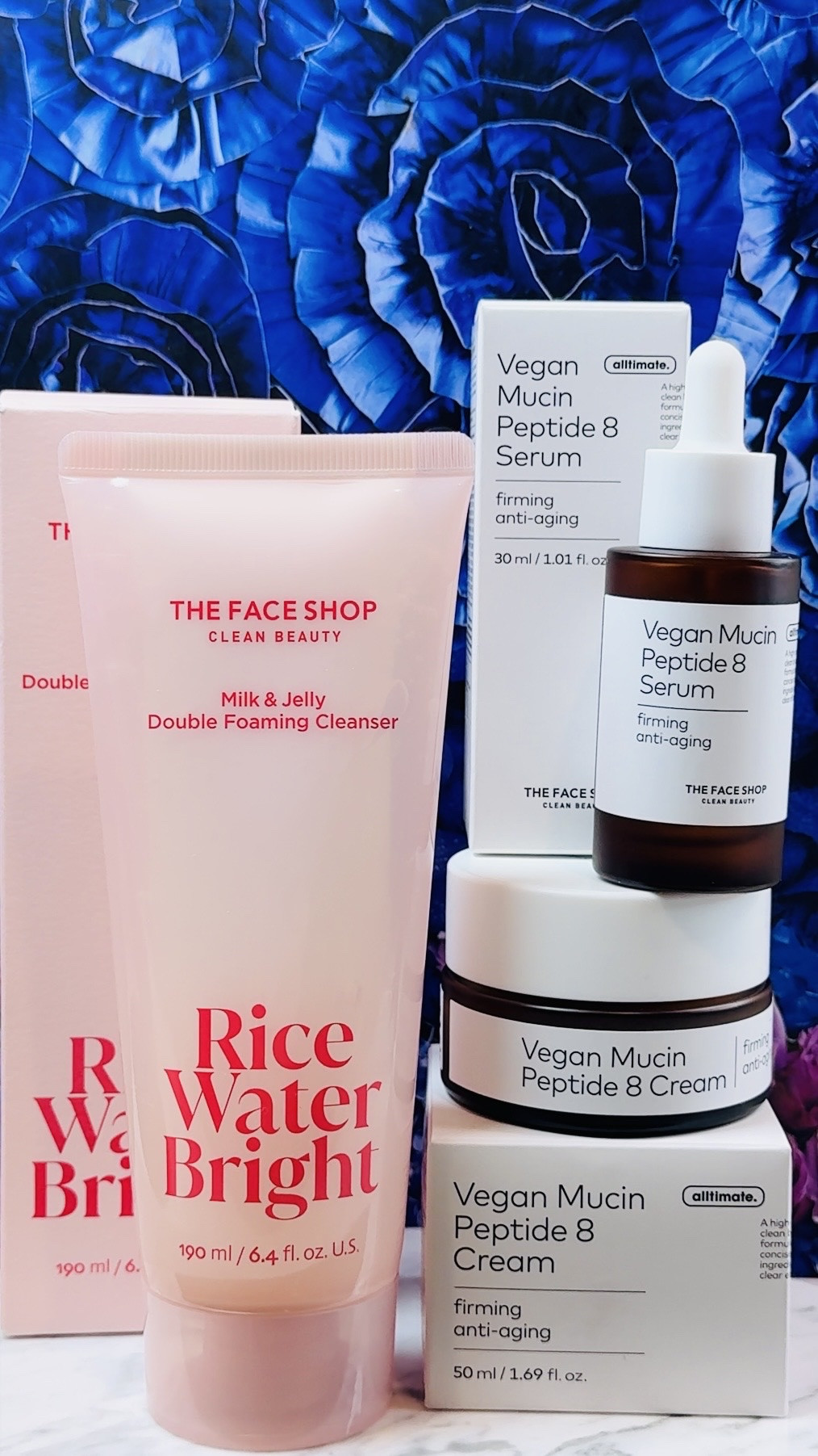 THE FACE SHOP Rice Water Bright Cleanser + Vegan Mucin Peptide 8 Serum + Cream Set


A clean, lightweight skincare routine that layers effortlessly for a soft, hydrated finish. This set pairs a gentle daily cleanser with a smoothing peptide serum and a rich cream to complete the routine.


Start with the Rice Water Bright cleanser to cleanse without stripping, follow with the Vegan Mucin Peptide 8 serum for a silky, lightweight layer, then finish with the matching cream to seal everything in and leave skin looking smooth and balanced.


Nirvana is also linking cosmetic bags and designer beauty cases that match this aesthetic for the full routine edit.


Nirvana the Shih Tzu 💋 Nirvana Approved Tex

#LTKgrwm #LTKdayinmylife #LTKBeauty