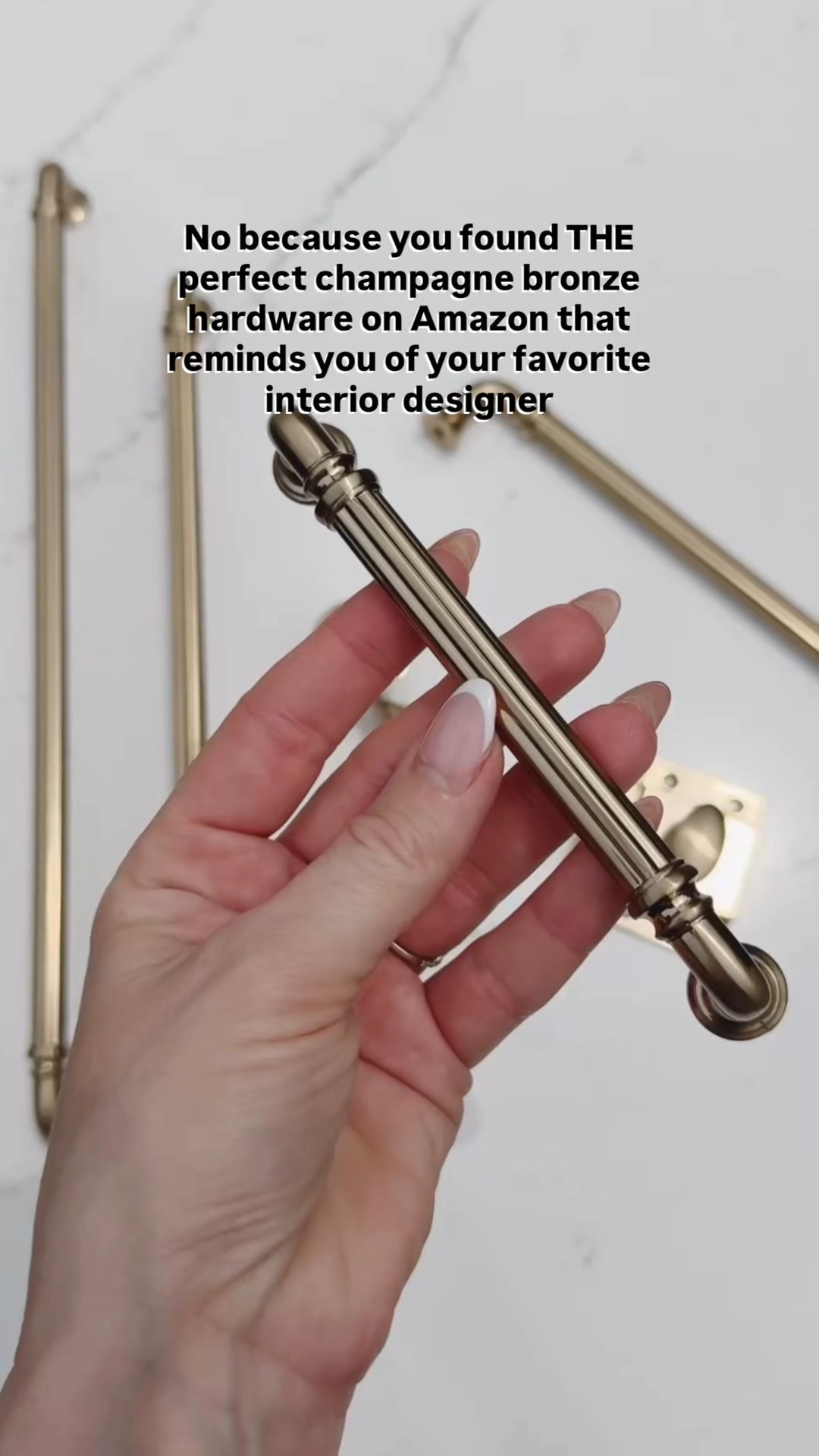 Our home is a work in progress since we purchased an old fixer upper near the lake. Obsessed with finding budget pieces that look expensive and these do not disappoint! Love that they have the matching latch. Also linking a few other look-for-less finds.

Amazon | Kitchen hardware | Champagne bronze

#LTKSaleAlert #LTKOver40 #LTKHome