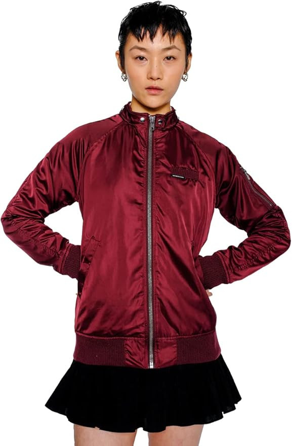 Members Only Women's Iconic Boyfriend Jacket with Satin Finish (Slim Fit) | Amazon (US)