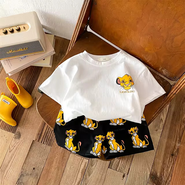 Summer Little Boy Mickey Mouse Cartoon Set Boy Toddler Casual Short Sleeved Disney Sets Kids Prep... | AliExpress (US)