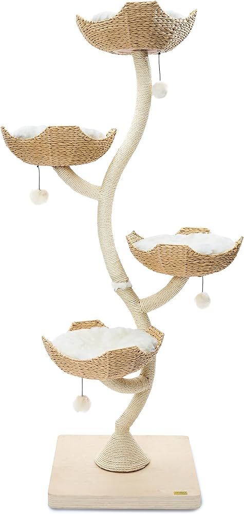 MAU 73" Tall Modern Cat Tree Scratching Tower for Large Cats, Scratching Post Condo, Cat Tower fo... | Amazon (US)