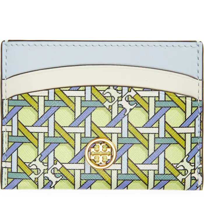 Robinson Print Leather Card Case | Nordstrom