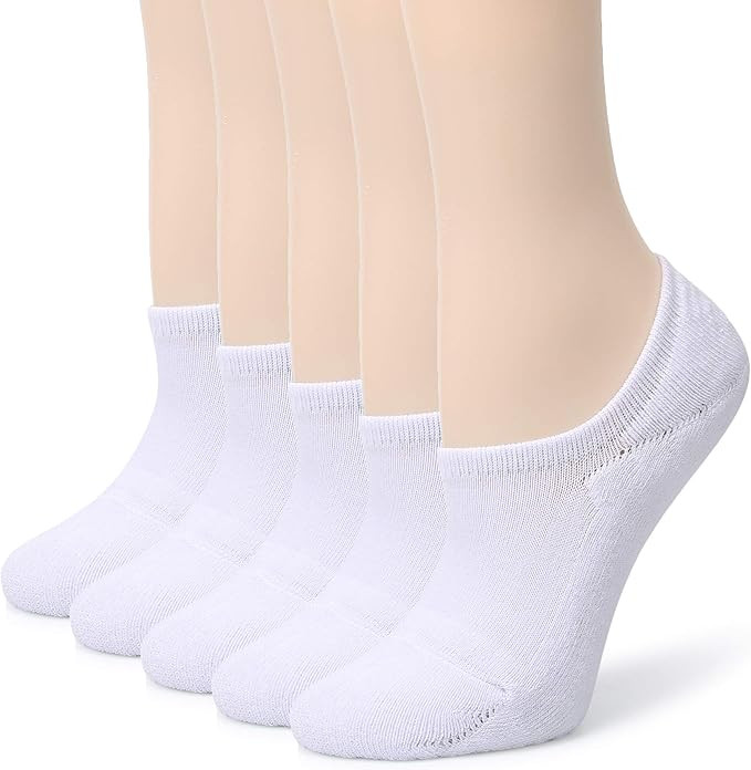 Leotruny Women's Cushion Sweat-absorbent Breathable Soft Athletic No Show Socks | Amazon (US)