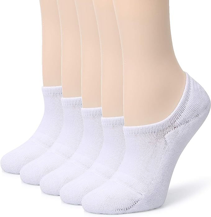 Leotruny Women's Cushion Sweat-absorbent Breathable Soft Athletic No Show Socks | Amazon (US)