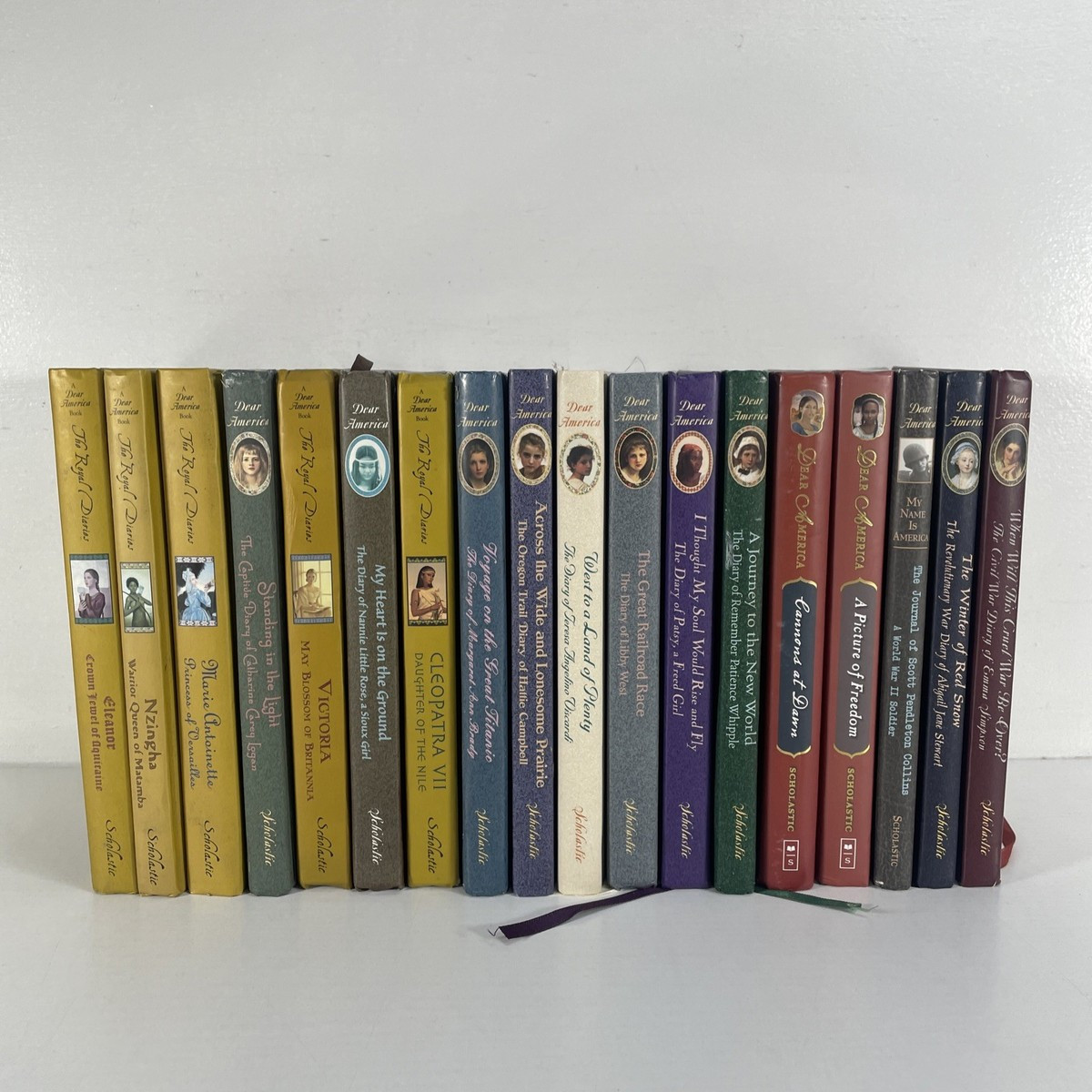 DEAR AMERICA Series Scholastic Lot of 18 Historical Fiction Diaries - HC | eBay US