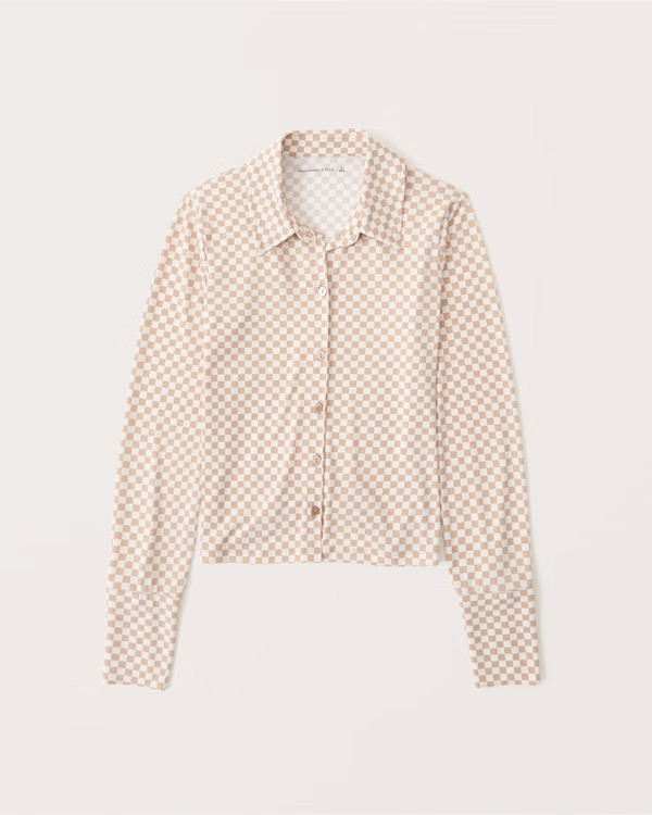Checkered Print Shirt | Abercrombie & Fitch (US)