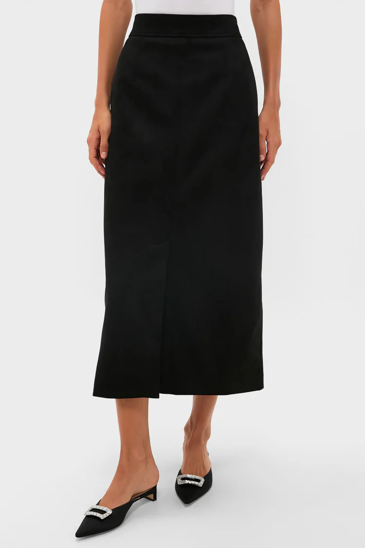 Black Suede Lorna Pencil Skirt | Tuckernuck (US)