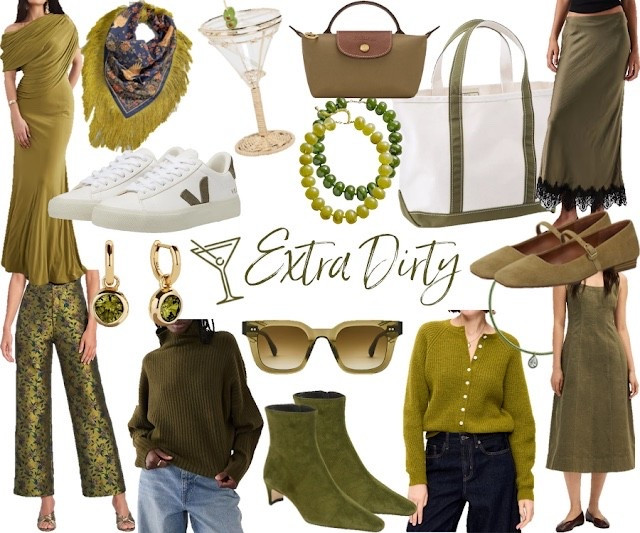 Olive green edit for fall
Fall fashion 
Fall outfit 
Cardigan 
Sweater 
Midi dress
Wedding guest dress 
Boat and tote 
Beaded necklaces 
Dirty martini 
Fringe scarf

#LTKSeasonal #LTKSaleAlert