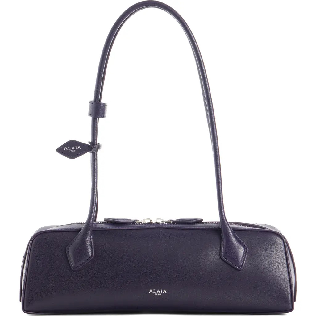Alaïa Le Teckel Medium Shoulder Bag in Aubergine at Nordstrom | Nordstrom