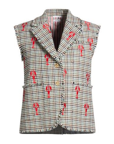Thom Browne Woman Blazer Light green Size 4 Wool | YOOX (US)
