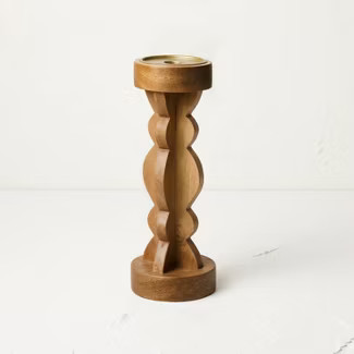 Large Wood Candle Holder - Opalhouse™ designed with Jungalow™ | Target