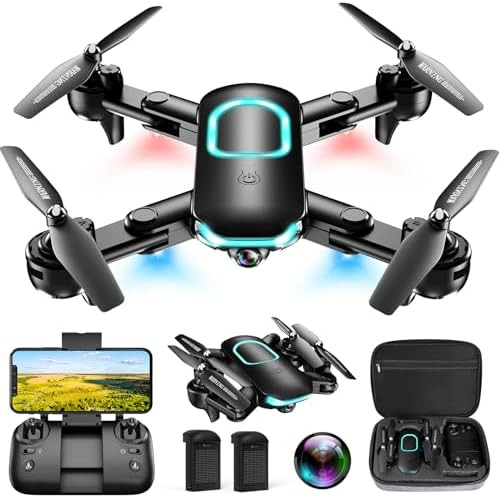 Drone with Camera, Foldable Drone for Beginners with 1080P Camera, Upgrade Altitude Hold, Circle/... | Amazon (US)