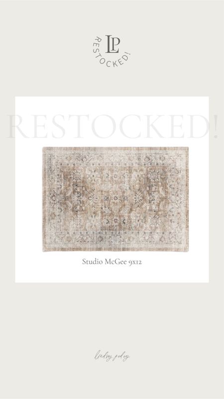  Back in stock! This studio McGee 9x12 area rug. Only $300! 

Target, McGee and co, studio McGee, rug, vintage, affordable finds, restock 

#LTKFind #LTKhome