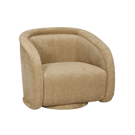Better Homes & Gardens Sienna Modern Swivel Chair, Caramel Velvet Fabric | Walmart (US)