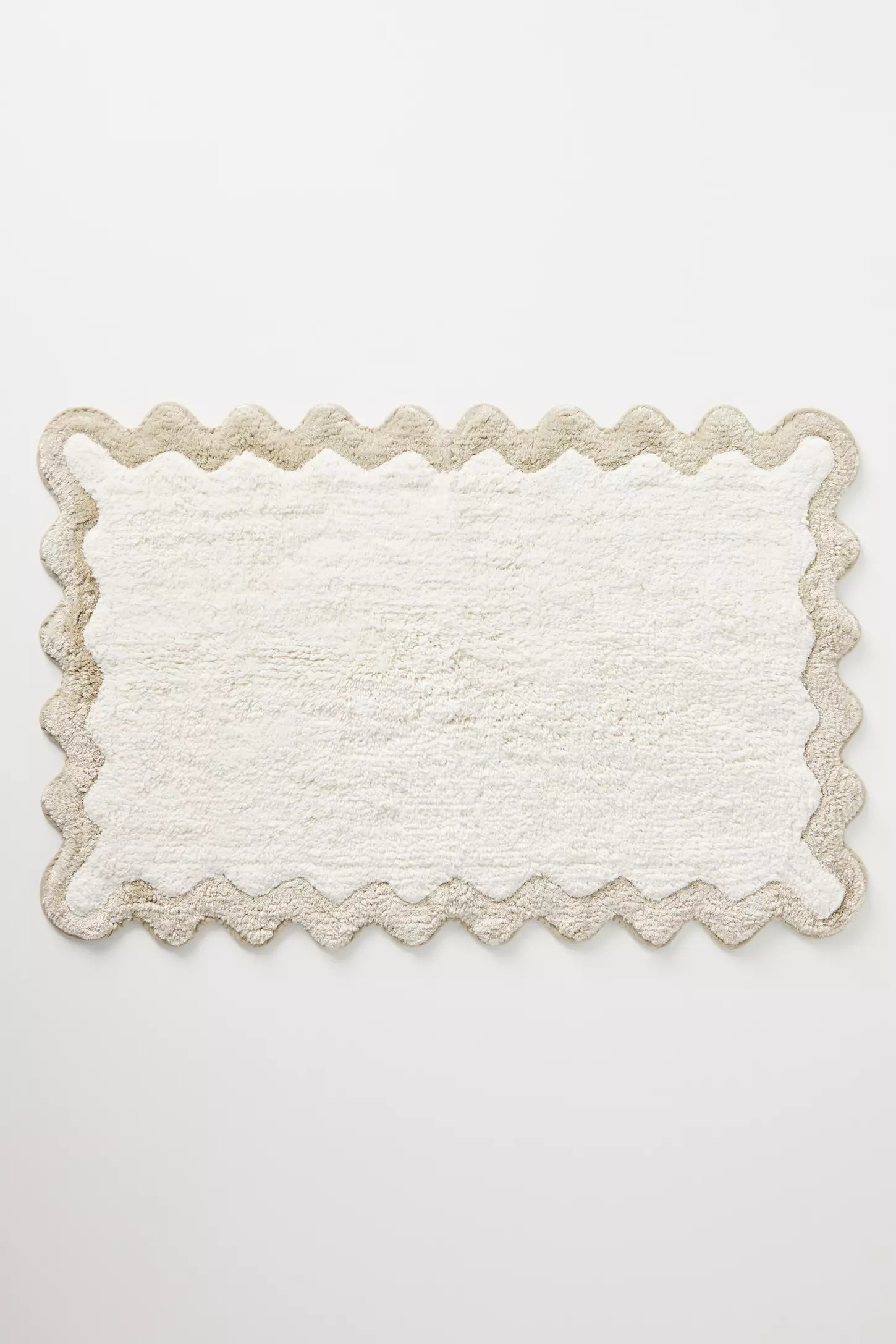 Maeve by Anthropologie Scalloped Cotton Bath Mat | Anthropologie (US)