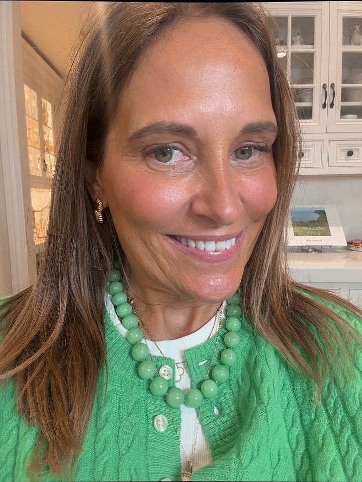 If you need some outfit inspiration for St.Patty’s day then here is a cute look that won’t get you pinched! The green cardigan is from J.Crew and is made of a soft cashmere cable knit cloth! You can add this stunning statement necklace that we’ve been loving lately!

#LTKMidsize #LTKOver40 #LTKSeasonal