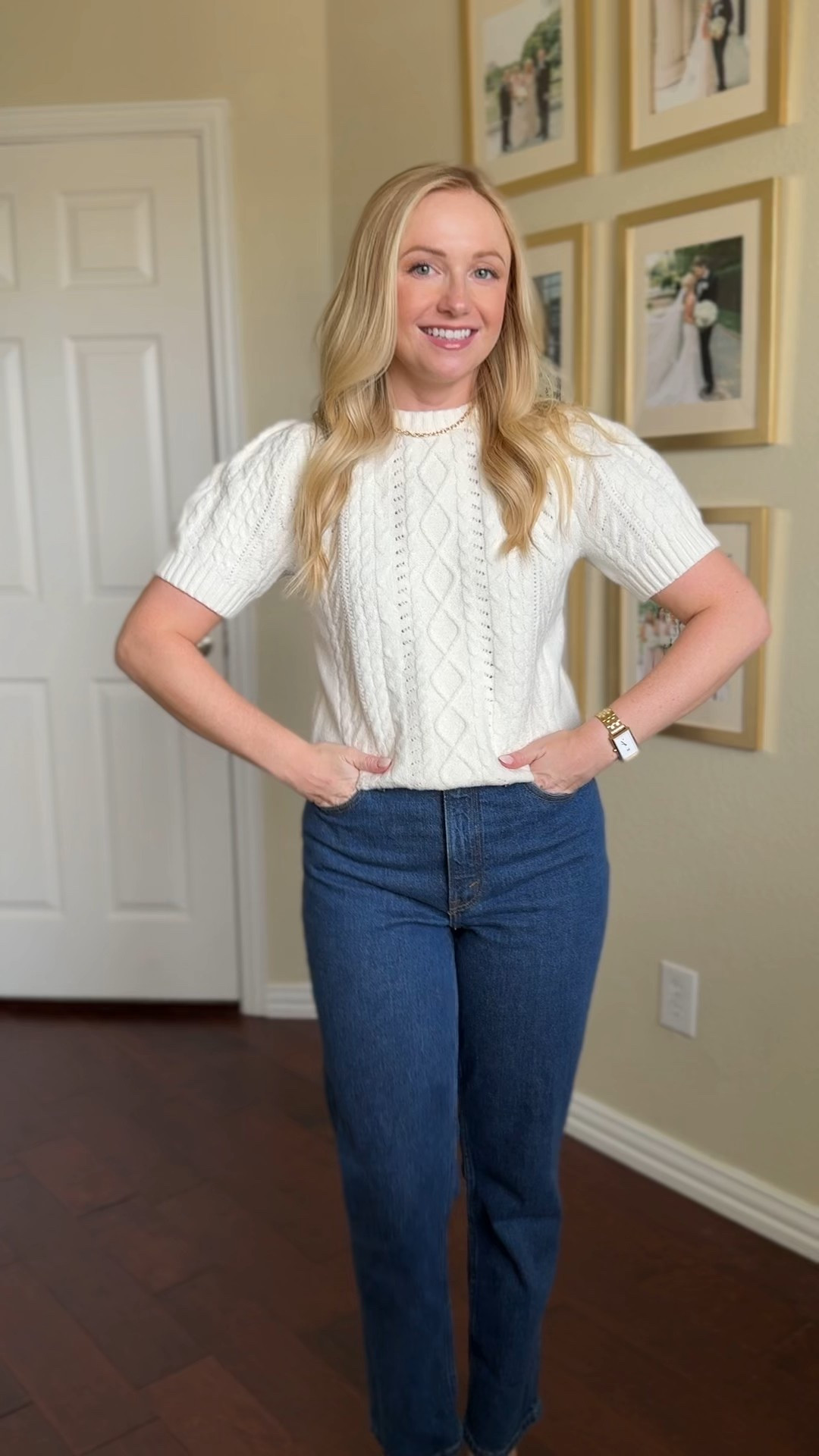 This little short sleeve cable knit sweater is so cute! It’s darling on its own or with a blazer over it. Wearing an XS 

#LTKSeasonal #LTKPetite #LTKFindsUnder50