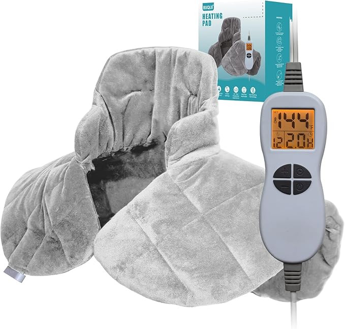 Ruqiji Neck&Shoulder&Back Heating Pad, Pain Relief for Back/Neck/Shoulders/Menstrual Pain, Christ... | Amazon (US)