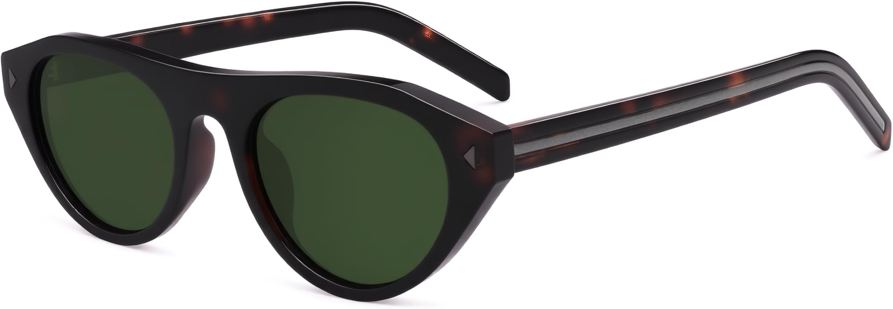 VANLINKER Retro Small Oval Sunglasses for Women Men Trendy Narrow Round Cateye Shades VL9915 | Amazon (US)