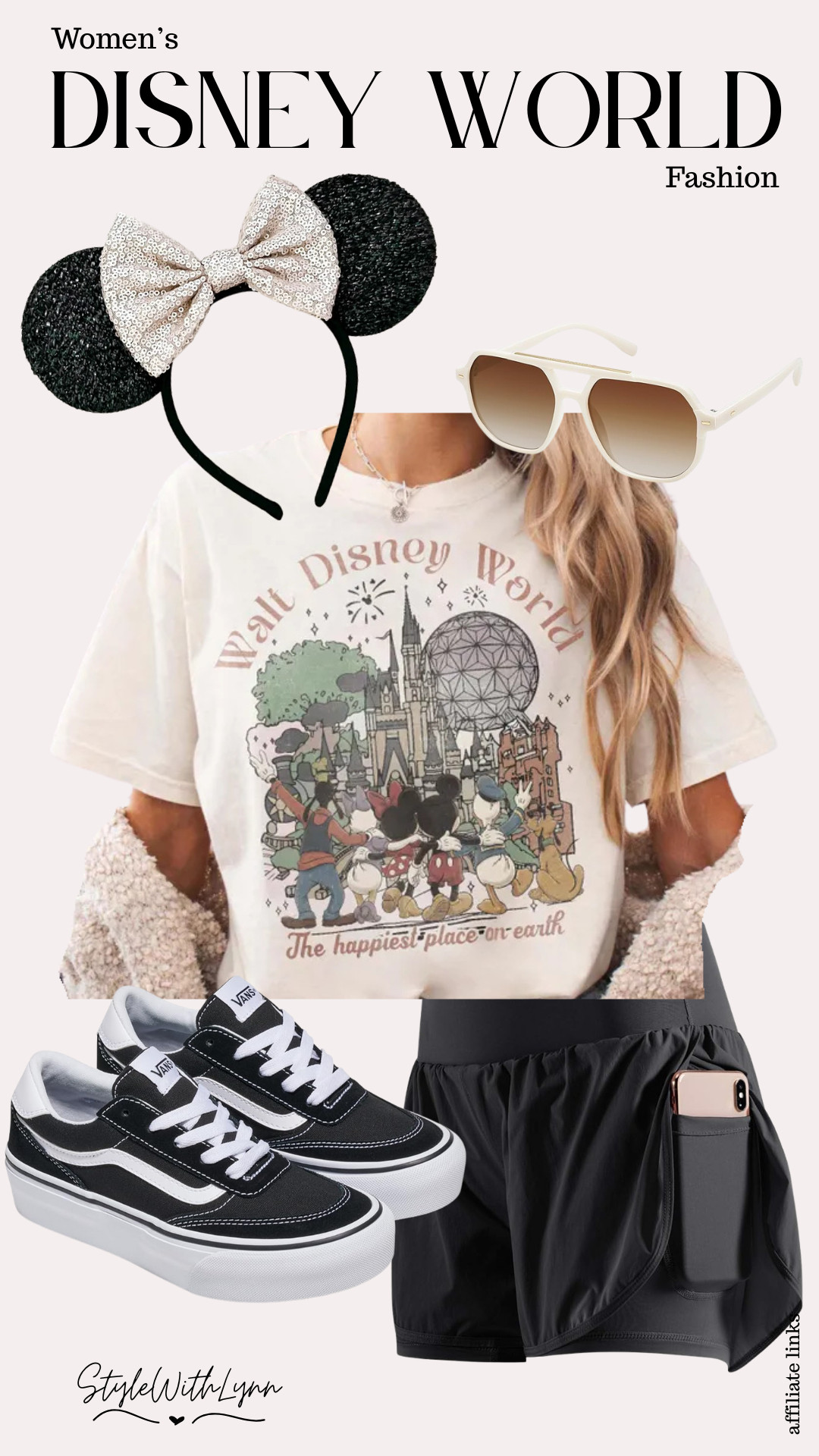 Living the best Disney day in the cutest graphic tee, classic Vans, sunnies for the Florida sun, and of course, mouse ears because it’s basically the dress code. 💫
Comfort and magic = the perfect park outfit.

Also available in sweatshirt or hoodie and multiple sizes for every member of the family.

#DisneyWorld #MagicKingdom

Disney outfit, Disney World outfit, women’s Disney outfit, Disney tee, Most Magical Place on Earth shirt, Disney characters shirt, Disney park outfit, Disney style, Disney fashion, Disney aesthetic, Disney OOTD, Disney trip outfit, Disney vacation outfit, mouse ears outfit, Mickey ears, Minnie ears, Vans sneakers outfit, comfy park outfit, theme park style, Disney accessories 

 #LTKootd #LTKTravel