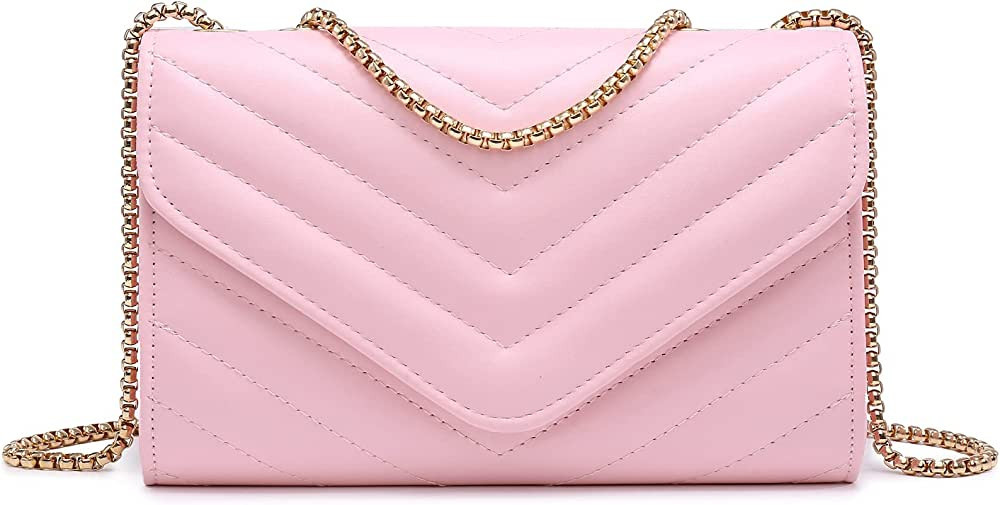 Dasein Women Small Quilted Crossbody Bags Stylish Designer Evening Bag Clutch Purses and Handbags... | Amazon (US)