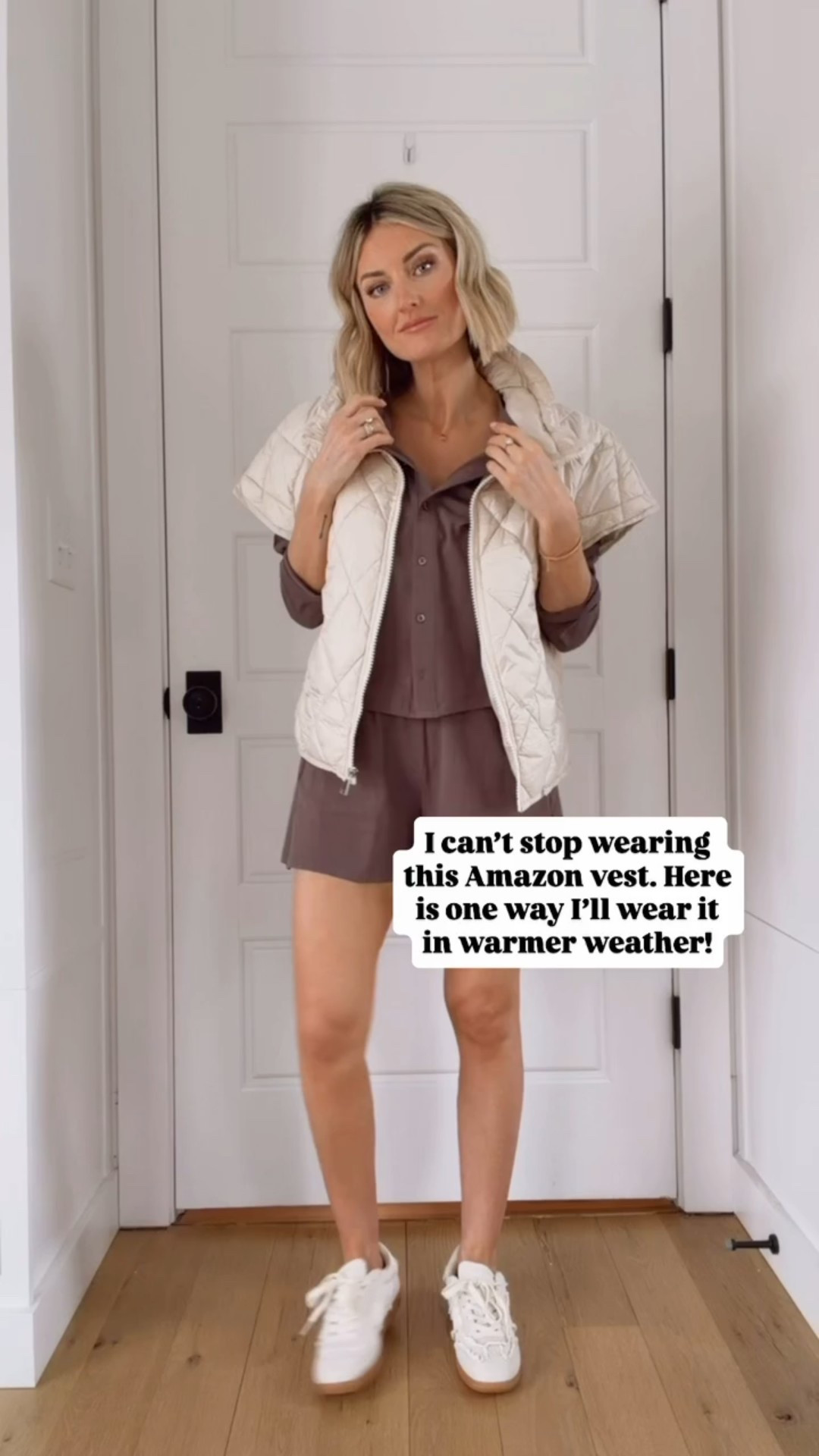 This vest is so versatile! I love that it can be worn during warmer weather too! It’s under $35! Wearing S. 

Loverly Grey, Amazon find, Amazon fashion, Target find, Target fashion, puffer vest, matching set, lounge set, loungewear, spring fashion, spring outfit ideas 

#LTKootd #LTKSeasonal