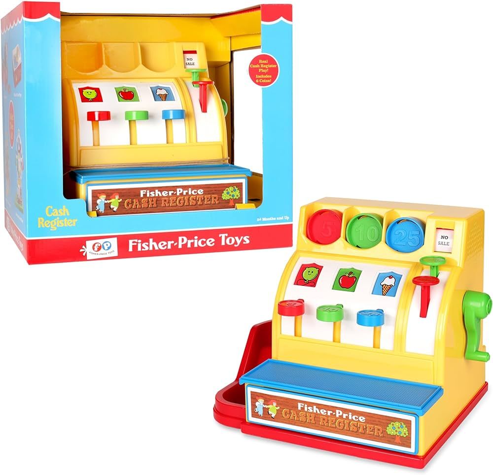 Fisher-Price Classics - Retro Cash Register - Great Pre-School Gift for Girls and Boys, Kids and ... | Amazon (US)