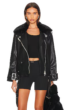 Moto Faux Leather Jacket
                    
                    Line & Dot | Revolve Clothing (Global)