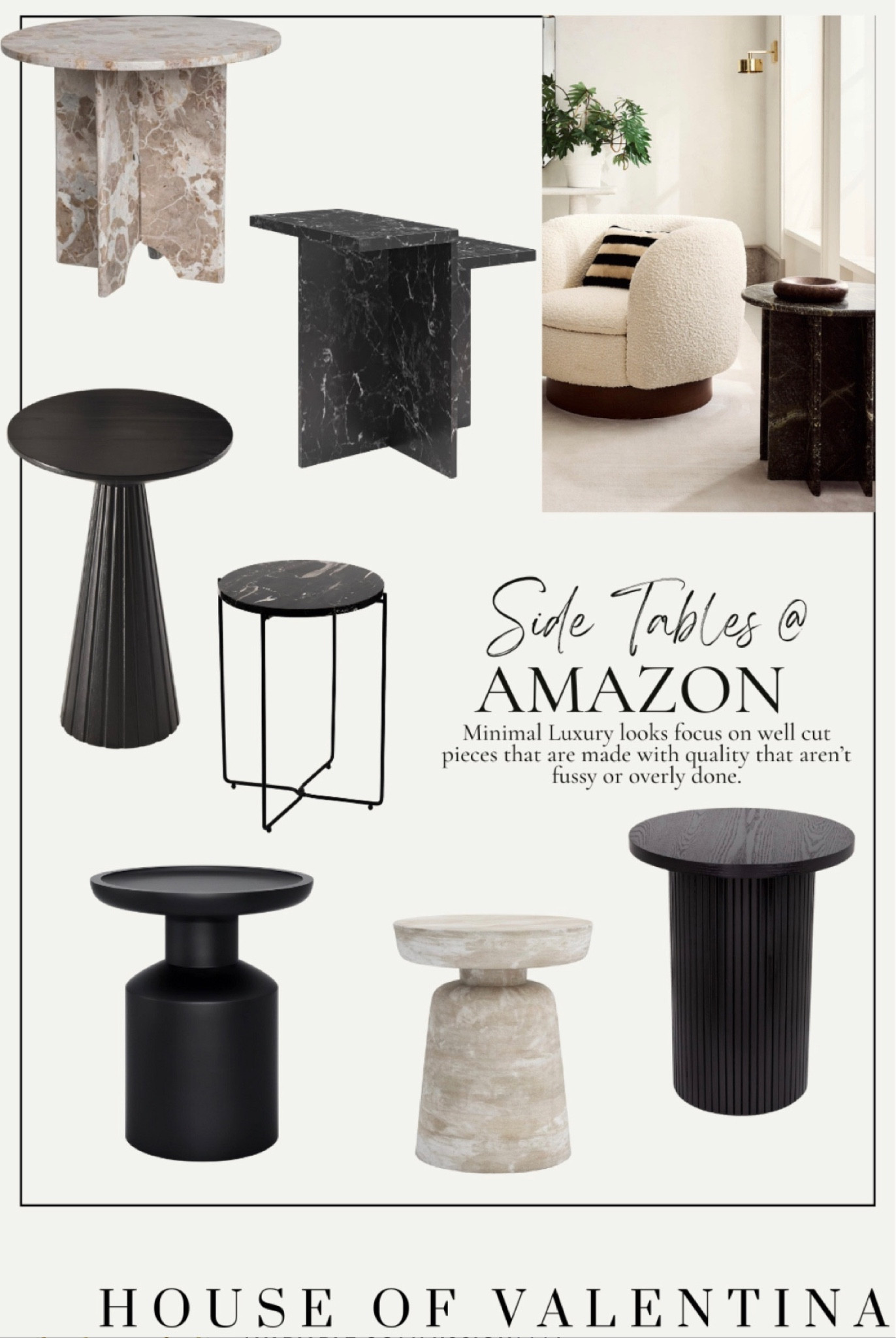 Minimal Luxury looks focus on well cut pieces that are made with quality that aren’t fussy or overly done. House of Valentina, side tables, home decor, furniture, Amazon

#LTKHome #LTKSeasonal #LTKStyleTip