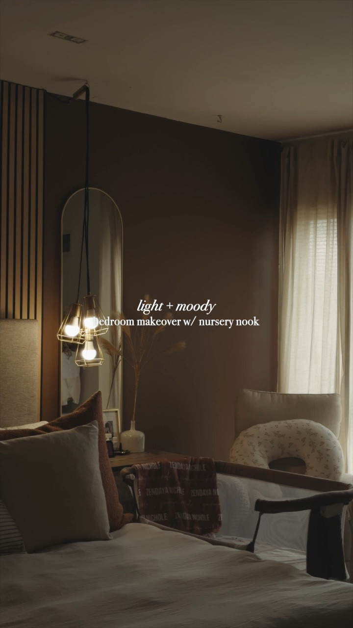 our cozy, light + moody bedroom decor + nursery nook 🤎🌾

#LTKFamily #LTKBaby #LTKHome