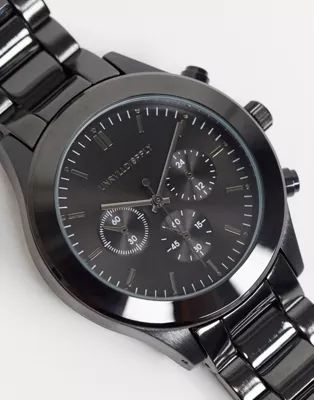 ASOS DESIGN bracelet watch in black | ASOS (Global)