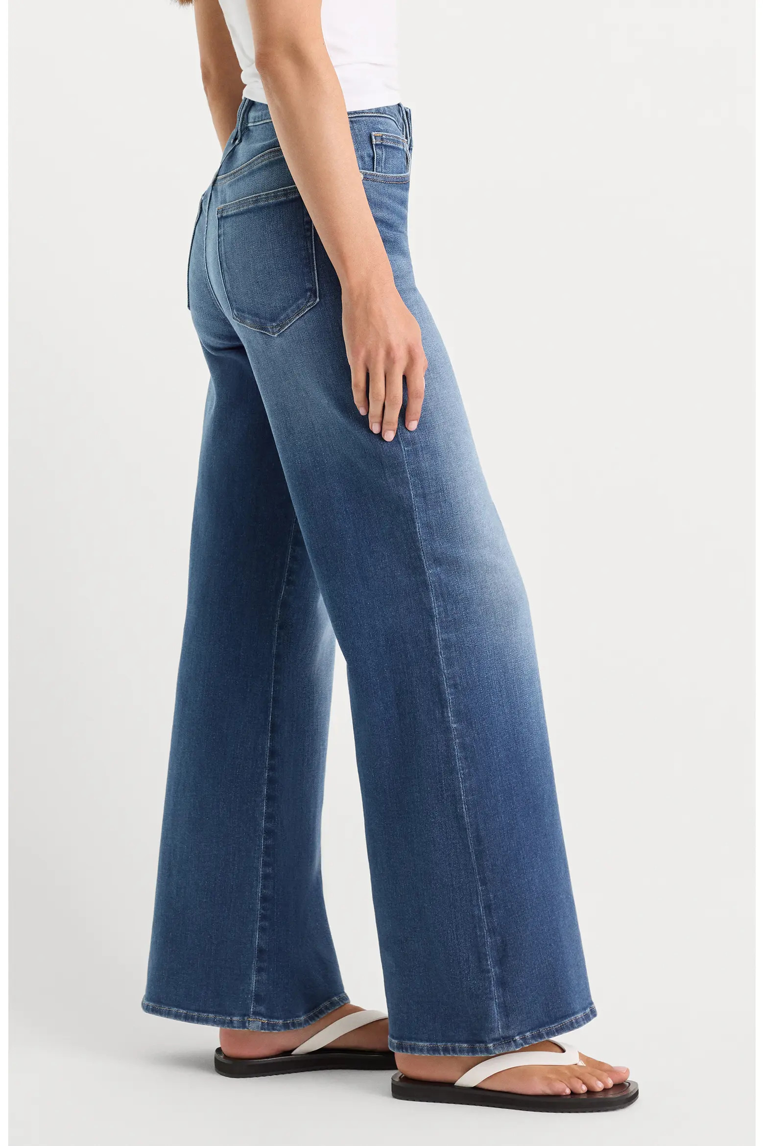 Soft-Tech Good Waist High Waist Wide Leg Palazzo Jeans (Women) | Nordstrom | Nordstrom
