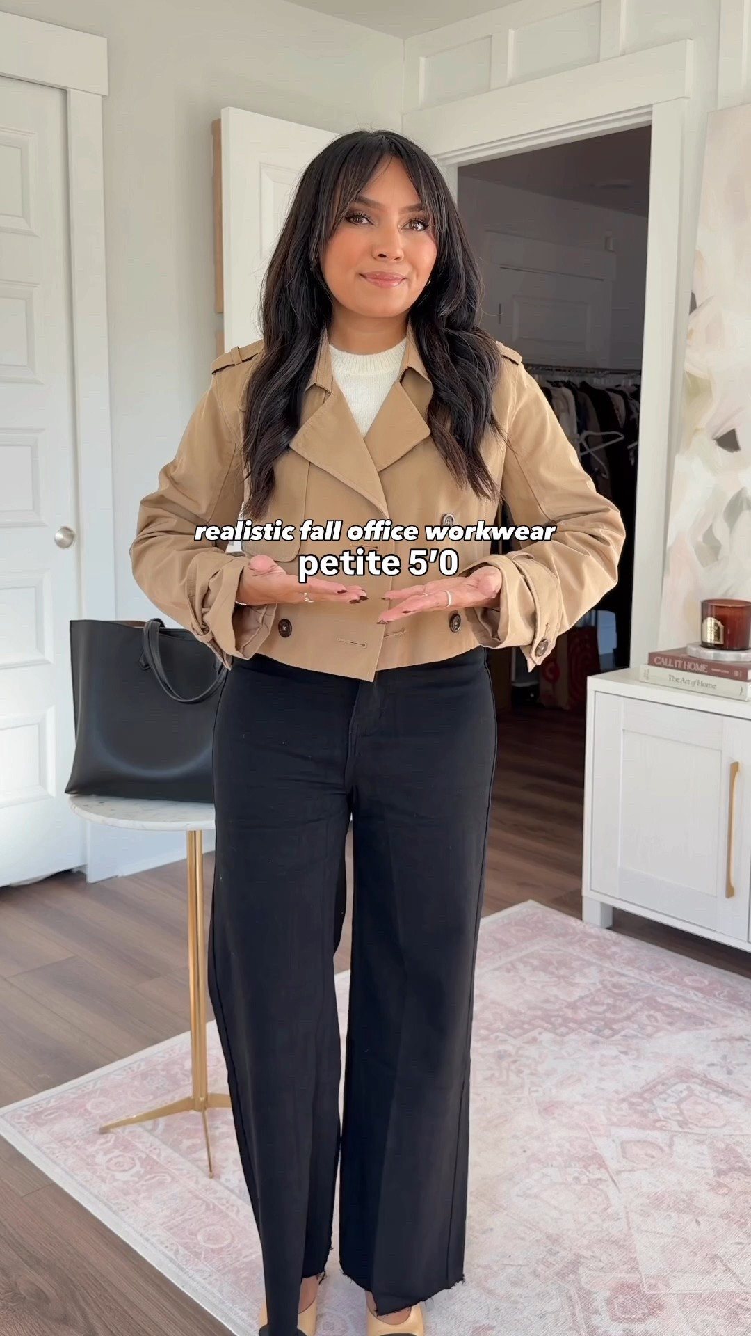 Realistic fall office workwear outfits!
For reference: I’m 5’0, 32b bra size, and 2/26 in bottoms, pear shaped. 
*Everything I share is unaltered! TTS means true to size.

Brown coffee plaid jacket size small TTS
Cream sweater size xxs regular TTS
Brown pants - old, similar linked
Dark brown kitten heel boots size 5.5 TTS

Black tweed boucle jacket size xs TTS
Cream sweater size xxs regular TTS
Black/brown reversible belt size xs TTS
Black leather boots size 5.5 TTS

Green plaid blazer size 0 petite TTS
Light brown sweater size xxs regular TTS
Brown/black reversible belt size xs TTS
Green spanish moss corduroy pants size 26 petite TTS
Brown medium natural boots size 5.5 TTS

Cropped trench size xxs regular TTS 
Cream sweater size xxs regularTTS 
Black jeans size small TTS 
Sling backs are from Chanel size 35 TTS - similar linked

Brown dark coffee coat size xs petite TTS
Brown cocoa berry sweater size xxs regular TTS
Burgundy pants size 2 petite TTS
Brown heels size 5 TTS

fall workwear
realistic fall outfits
smart casual work outfits
petite workwear
office outfit ideas
fall office outfits
workwear capsule wardrobe
affordable fall fashion
petite fall outfits
business casual fall outfits
everyday fall style
neutral fall outfits
petite style inspo
fall outfit ideas
elevated fall workwear
petite friendly pieces
Rachel Miranda Blog
Honeysweetpetite
Honey Sweet Petite


#LTKWorkwear #LTKSaleAlert #LTKPetite