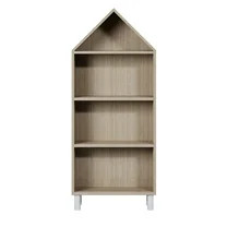 House of Happy, House Shaped Bookshelf, Natural for Kids Classroom, Kids Playroom or Kids Bedroom | Walmart (US)