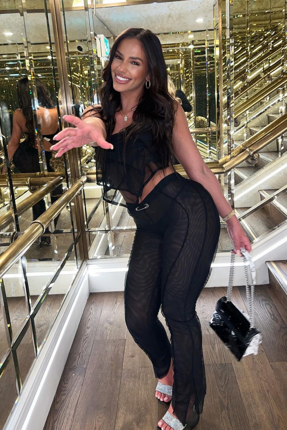 Couldn’t find the exact pieces but these are from the same brand and super similar 