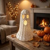 Wicker Ghost Decor, Halloween Decorations Indoor 12.2 Inch, Rattan Ghost Basket Tabletop Lamp Sha... | Walmart (US)